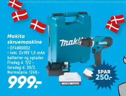 Bilka Makita skruemaskine tilbud