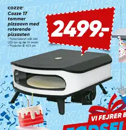 Bilka Cozze 17 tommer pizzaovn med roterende pizzasten tilbud