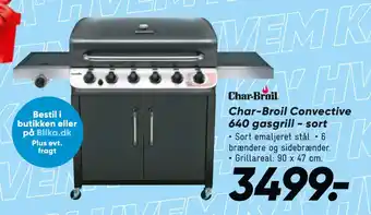 Bilka Char-Broil Convective 640 gasgrill - sort tilbud