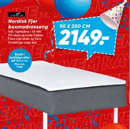 Bilka Nordisk Fjer boxmadrasseng tilbud