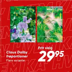 Bilka Claus Dalby frøportioner tilbud