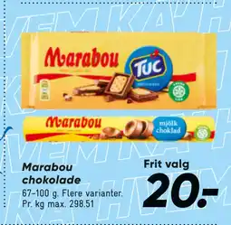 Bilka Marabou chokolade tilbud