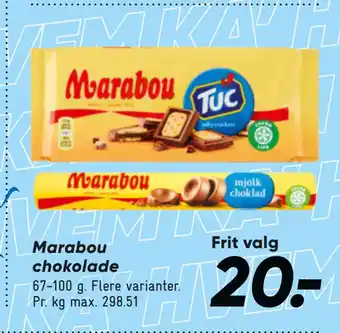 Bilka Marabou chokolade tilbud