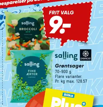 Bilka Grøntsager tilbud