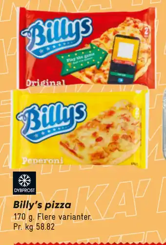 Bilka Billy’s pizza tilbud