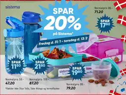 Bilka SPAR 20% på Sistema tilbud