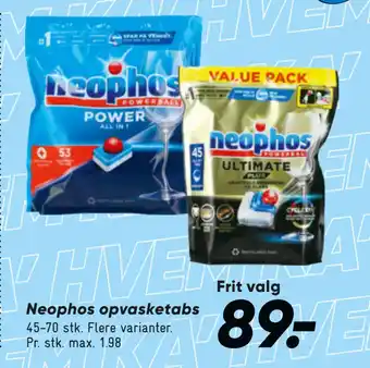 Bilka Neophos opvasketabs tilbud