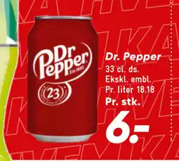 Bilka Dr. Pepper tilbud