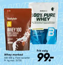 Bilka Whey marked tilbud