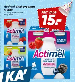 Bilka Actimel drikkeyoghurt 4-pak tilbud