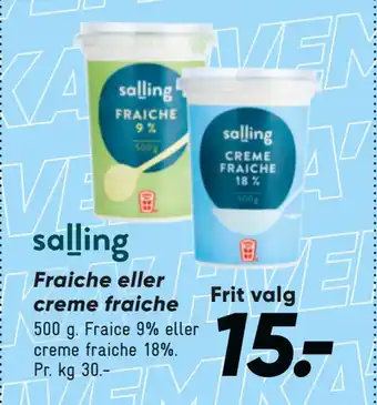 Bilka Fraiche eller creme fraiche tilbud