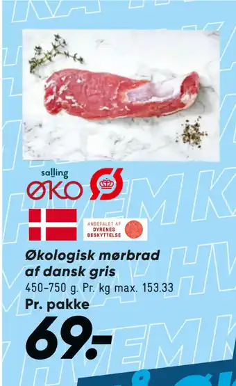 Bilka Økologisk mørbrad af dansk gris tilbud