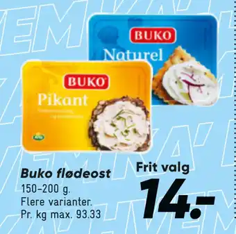 Bilka Buko flødeost tilbud