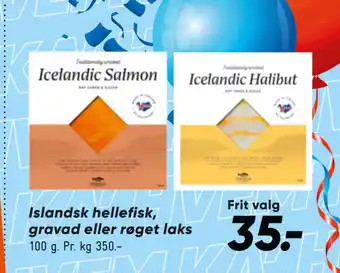 Bilka Islandsk hellefisk, gravad eller røget laks tilbud