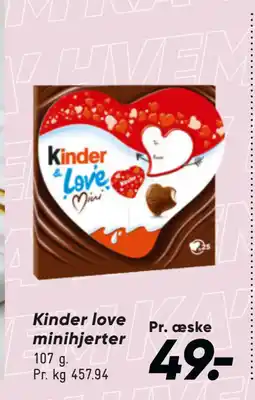 Bilka Kinder love minihjerter tilbud