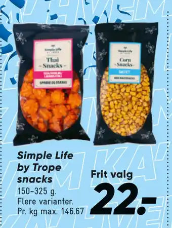 Bilka Simple Life by Trope snacks tilbud