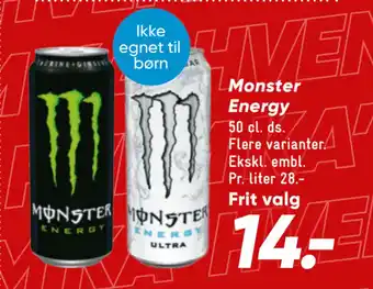 Bilka Monster Energy tilbud