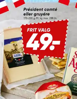 Bilka Président comté eller gruyére tilbud