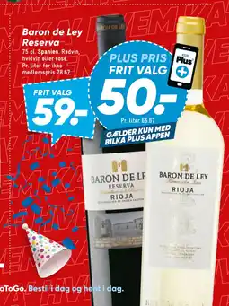 Bilka Baron de Ley Reserva tilbud