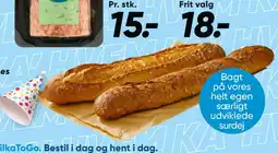 Bilka Bagerens friskbagte surdejs-baguette tilbud