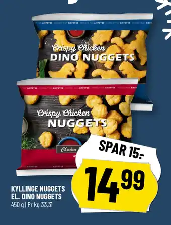 Løvbjerg KYLLINGE NUGGETS EL. DINO NUGGETS tilbud