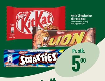 Min Købmand Nestlé Chokoladebar eller Polo Mint tilbud