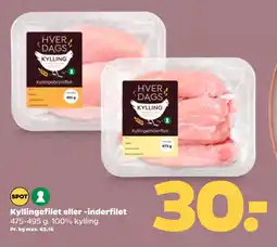 Netto Kyllingefilet eller -inderfilet tilbud