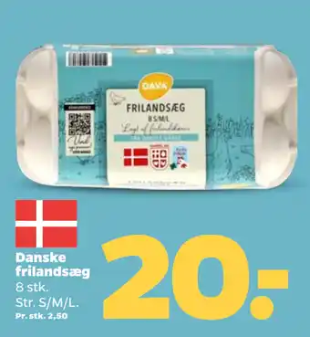 Netto Danske frilandsæg tilbud