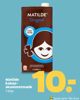 Netto Matilde kakaoskummetmælk tilbud