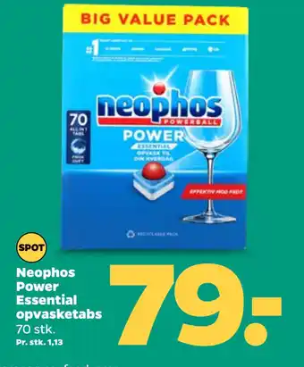 Netto Neophos Power Essential opvasketabs tilbud