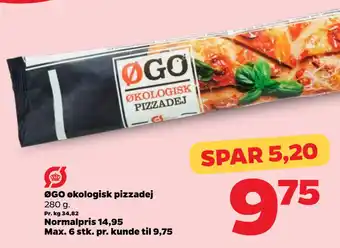 Netto ØGO økologisk pizzadej tilbud