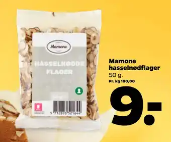 Netto Mamone hasselnødflager tilbud