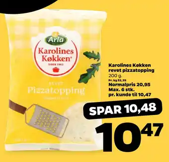 Netto Karolines Køkken revet pizzatopping tilbud