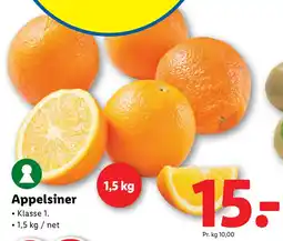 Lidl Appelsiner tilbud