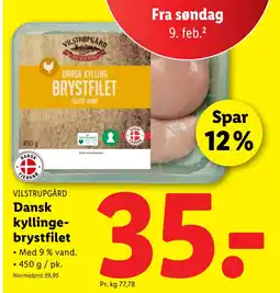 Lidl Dansk kyllingebrystfilet tilbud