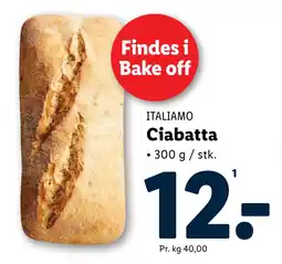 Lidl Ciabatta tilbud