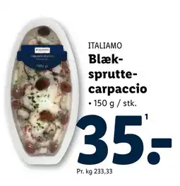 Lidl Blækspruttecarpaccio tilbud