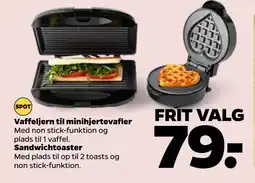 Netto Vaffeljern til minihjertevafler tilbud