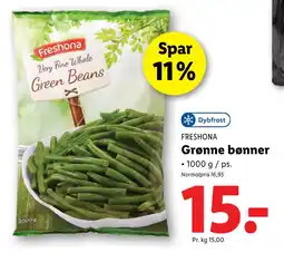 Lidl Grønne bønner tilbud