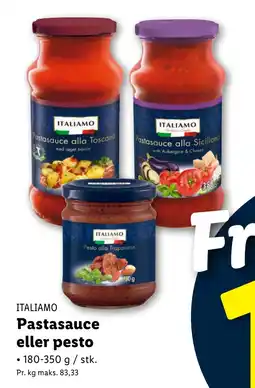 Lidl Pastasauce eller pesto tilbud