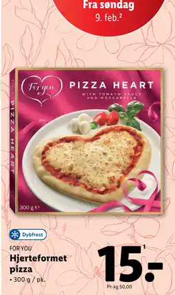 Lidl Hjerteformet pizza tilbud