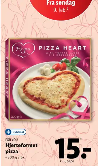 Lidl Hjerteformet pizza tilbud