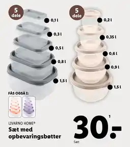 Lidl Sæt med opbevaringsbøtter tilbud