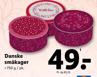 Lidl Danske småkager tilbud