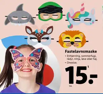 Lidl Fastelavnsmaske tilbud