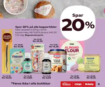 SuperBrugsen Spar 20% på alle bageartikler tilbud