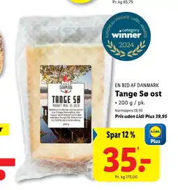 Lidl Tange Sø ost tilbud