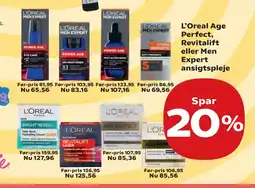 SuperBrugsen L’Oreal Age Perfect, Revitalift eller Men Expert ansigtspleje tilbud