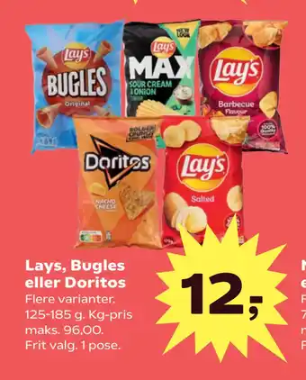 SuperBrugsen Lays, Bugles eller Doritos tilbud