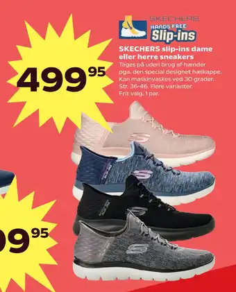 SuperBrugsen SKECHERS slip-ins dame eller herre sneakers tilbud